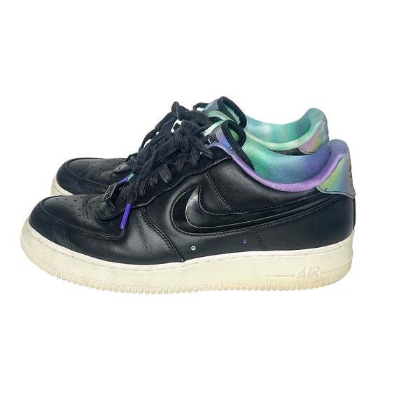 NIKE Air Force 1 Low Sneakers Northern Lights Holographic Leather Mens US 10.5 main image 9